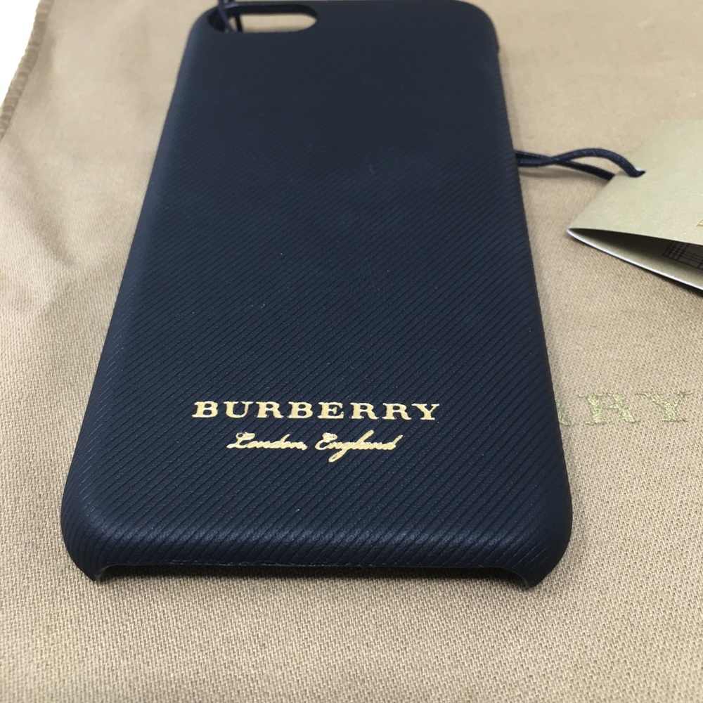 BURBERRY black leather iPhone 7 case - Picture 3 of 7